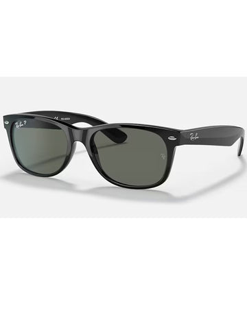 Ray-Ban RB2132 901/58-55 New Wayfarer Black / Green Classic G-15 Polarised Lenses