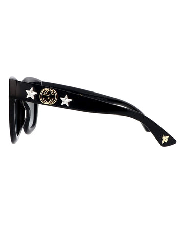 Sunglasses Gucci GG0208S 001 49-28 Black Gradient