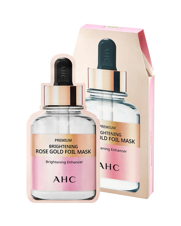 AHC Premium Brightening Rose Gold Foil Mask Pack