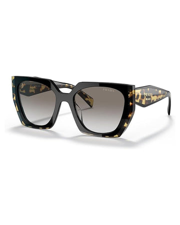 Prada PR 15WS Women's Sunglasses Black/Medium Tortoise/Grey Gradient 54