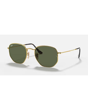 HEXAGONAL FLAT LENSES Sunglasses in Gold