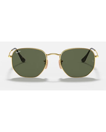 HEXAGONAL FLAT LENSES Sunglasses in Gold