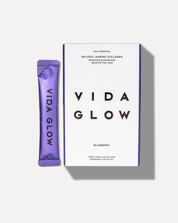 Vida Glow Natural Marine Collagen Sachets Blueberry