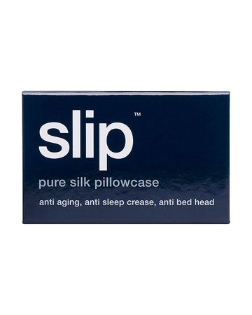 slip pure silk queen pillowcase - charcoal